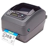 Zebra G-Series GX420t - Label printer - B/W - direct thermal / thermal transfer - Roll (4.25 in) - 203 dpi - up to 359.1 inch/min - Serial, USB, 10/100Base-TX