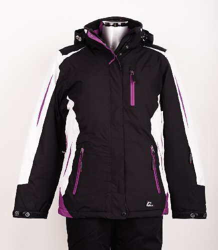 Killtec 19076  Damen Funktionsjacke mit abzipbarer Kapuze Namosi, schwarz/wei&szlig;/orchidee/or Preisvergleich