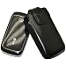 Original Suncase Tasche fuer / Doro PhoneEasy 615gsm - 615 / Leder Etui Handytasche Ledertasche Schutzhuelle Case Huelle (Spezielle Anfertigung - mit Guertelschlaufe) In Schwarz