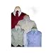 Childrens Tuxedo Vest in Choice of Colors - Burgundy, Sage, Ivory, Lilac. Includes Matching Long Tie