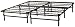 Structures by Malouf HIGHRISE Folding Metal Bed Frame 14" High Bi-Fold Platform Bed Base, KING Structures by Malouf HIGHRISE Folding Metal Bed Frame 14" High Bi-Fold Platform Bed Base, KING