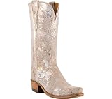 1883 by Lucchese Women's N4715-S54 Leather Boots,Stone Python Print,8 B US