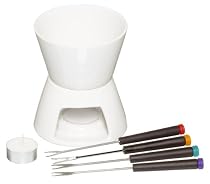 Kitchen Craft Chocolate Fondue Set with Four Forks