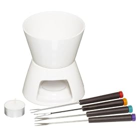 Kitchen Craft Chocolate Fondue Set with Four Forks