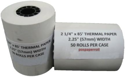 Thermal Paper Rolls for Verifone Credit Card Receipt Printers, 2 Cases-:-Total 100 Rolls