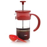 Review HuesNBrews 701-172 / HuesNBrews Scarlet 12 Ounce French Press, 4 Pack