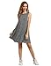 ROMWE Women's Striped O Neck Sleeveless Simple Loose Swing Dress Tunic Dress
