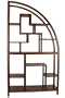 Hangchu Display Shelf, 72"Hx40"W, BROWN