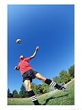 Woman Playing Soccer Photos To Go Collection Photographic Poster Print by FogStock, 12x16