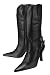 Charlie 1 Horse 'I4870' Stiletto Western Boots Womens 9 - Black