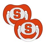 Syracuse Orangemen Orange Infant Pacifier Set (2) - 2015 NCAA Baby Pacifiers by Baby Fanatic [並行輸入品]