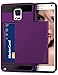 Note 3 Case, Vofolen Galaxy Note 3 Case Wallet Credit Card Holder ID Slot Pocket Dual Layer Tough Hybrid Protective Shell Soft TPU Rubber Bumper Armor Hard Back Case Cover for Galaxy Note 3 (Purple)