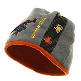 Spider Man Beanies-Grey Orange