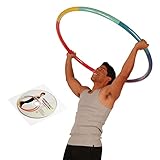 Weight Loss Sports Hoop® Series: Trim Hoop™ 4B - 3.9lb (1.8kg) Large, Weighted Fitness Exercise Hula Hoop (Workout DVD Included)