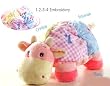 Plush Baby Cow, Crinkle Friend Cow 14"