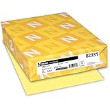 Neenah Exact Vellum Bristol Cardstock, 67 lb, 8.5 x 11 Inches, 250 Sheets, Yellow