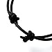 Sturdy Beach Choker Surf Necklace Adjustable Genuine 2mm Round Black Leather Cord 16-32