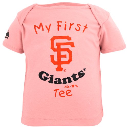 MLB Infant/Toddler Girls' San Francisco Giants My First Tee (Pink, 6-9 Months)