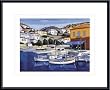 Art Poster Metal Framed Print - Le Port de Kaminia - Artist: Jean-Claude Quilici- Poster Size: 15 X 19