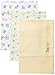 Spasilk Unisex-Baby Newborn 3 Pack Burp Cloths, Yellow Baby, One Size