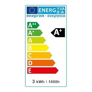 Top of line Einbaustrahler Led GU10 3W Warmweiß 230V 10er Pack Einbauspot Chrom gebürstet Rahmen rund