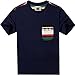 Men's Jacquard Pocket Crew-Neck T-Shirt Short Sleeve Tee Shirt Pocket Tee