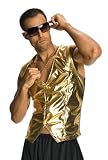 Rubies Retro 80s MC Rapper Costume Adult Gold Hammer Vest