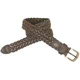 braided leather belt(brown 24mos-4t)