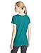 Hanes Women's Shirred V-Neck T-Shirt, Voyage Teal, Medium