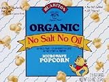 BEARITOS Organic Microwave Popcorn, No Salt or Oil, 3-Count 2.8-Ounce Bags ( Value Bulk Multi-pack)