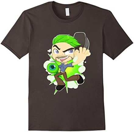 Men's Jacksepticeye eyeball plush shirt - Top of the Mornin Medium Asphalt