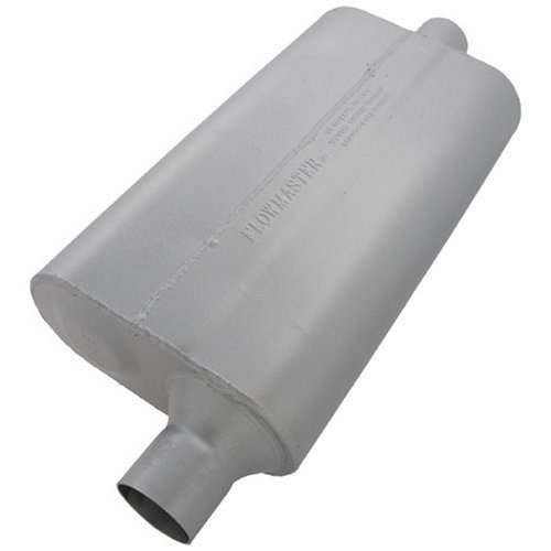Flowmaster 942451 50 Delta Flow Muffler - 2.25" Offset In / 2.25" Center Out - Moderate Sound