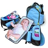 Boogaloo 58 - Seashell Blue Diaper Bag Backpack ~ Boogaloo