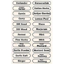 R.S.V.P. 96-Piece Spice Label Set