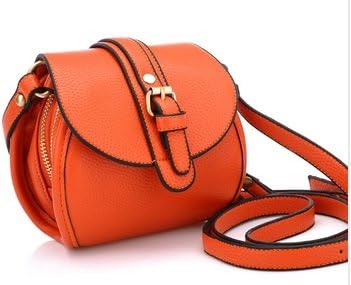 Double Zipper Women Hot Sale Evening Bags Small Shoulder Bags Mini Messenger Bags Fashion Pu Leather Bags (orange)