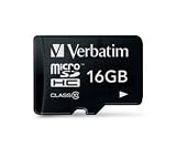 Verbatim 44010 16GB MicroSDHC Flash Speicherkarte schwarz