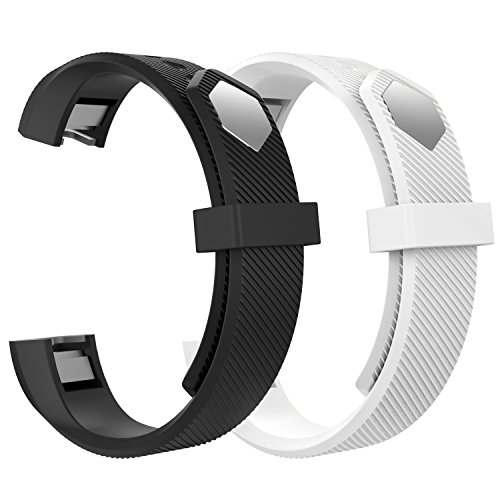Fitbit Alta Bands, MoKo Classic Replacement [2 PCS] Soft Wristband with Metal Clasp For Fitbit Alta Smart Fitness Tracker, Fits 5.31