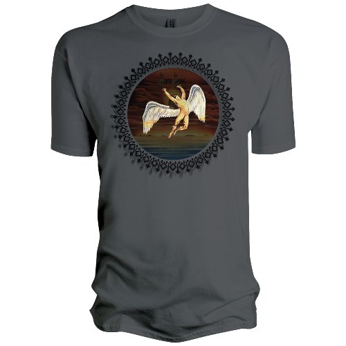 Led Zeppelin Swansong Charcoal Mens T-shirt X-Large