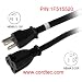 Conntek 1F515520 1-Foot 15-Amp to 20-Amp Power Adapter Cord NEMA 5-15P to 5-15/20R 1F515520
