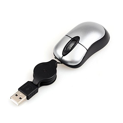 Mini Perman USB Wired Optical Gaming Mouse Mice for Computer PC Laptop Gamer Silver