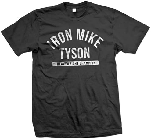 Iron Mike Tyson T Shirt (XL - 46-48 Chest, Black - White Logo)