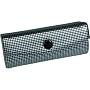 Kingsley Lipstick Case with Mirror Black/Silver Check
