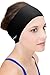 Sync Hair Guard & Ear Guard Headband - Wear Under Swimming Caps Black