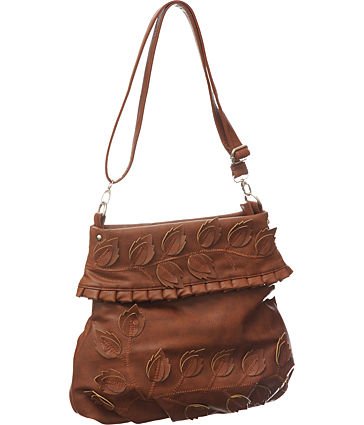 Leaf Motif Crossbody Bag