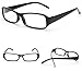 FancyG® Vintage Inspired Classic Rectangle Glasses Frame Eyewear Clear Lens