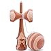 Kaleb USA Solid Natural Bamboo Kendama with 5-Pack of Replacement Strings