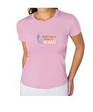 David & Goliath - Here Today, Gone To Maui - Pink Ladies Fine Cotton Jersey Tee