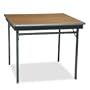Barricks Special Size Folding Table, Square, 36w x 36d x 30h, Walnut