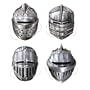 Paper Printed Knight Party Masks (4 count)