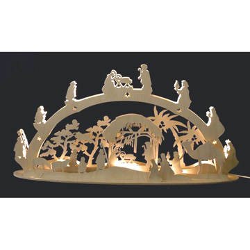 Bauplan 3-D Lichterbogen Krippe zu Bethlehem